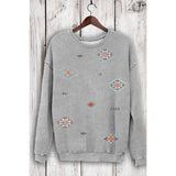 AZTEK ALLOVER MINERAL SWEATSHIRTS