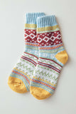 Colorful Fair Isle Knit Socks