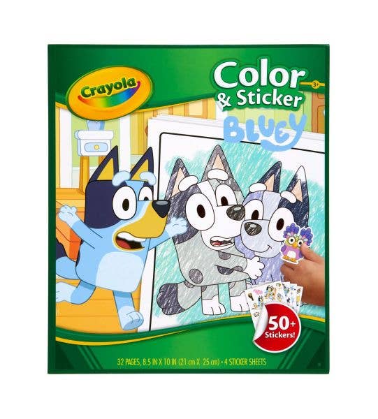 Bluey Crayola Color and Sticker Sheets