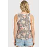 FLORAL PRINTED JERSEY TANK TOP