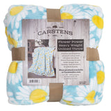 Flower Power Unlined Plush Throw