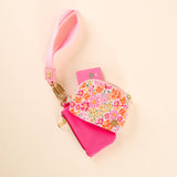Dynamic Duo Pouch Wristlet-Secret Garden Pink