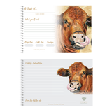 Recipe Cards Gift Set w/ Cow Art | 8 Cards | Western Decor