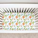 Standard Size Fitted Crib Sheet - Dinosaurs