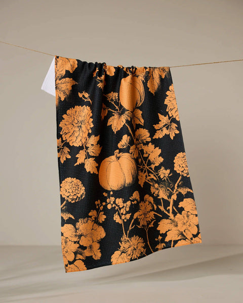 Harvest Orange Tea Towel