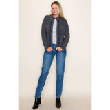 BUTTON DOWN SWEATER JACKET