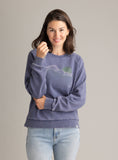 Women's Gabriella Graphic Raglan Crew - Stonewashed