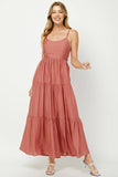 Mellow Rose Tiered Maxi Dress