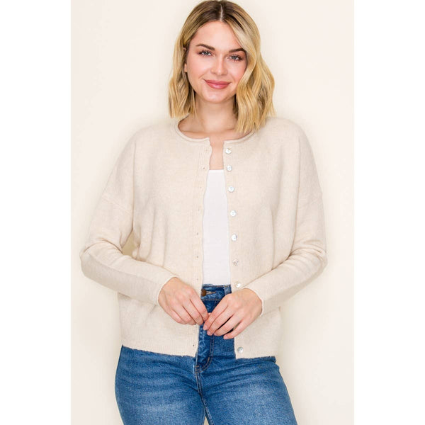 BUTTON DOWN SWEATER CARDIGAN