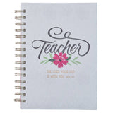 Journal Wirebound Fuchsia The Lord is With You Zeph. 3:17