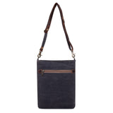Canvas & Leather Women's Cross Body - Black/White