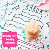Birthday Party Coloring Tablecloth | Kids Activity