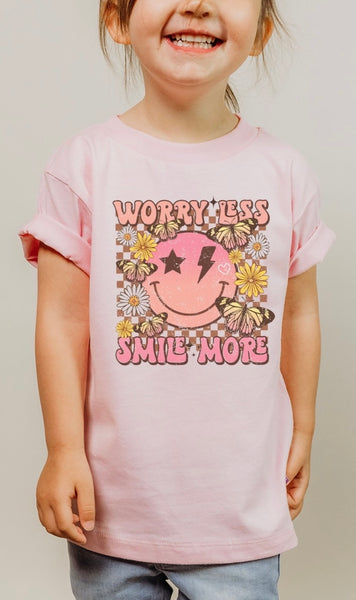 Worry Less Smile More Youth Tee