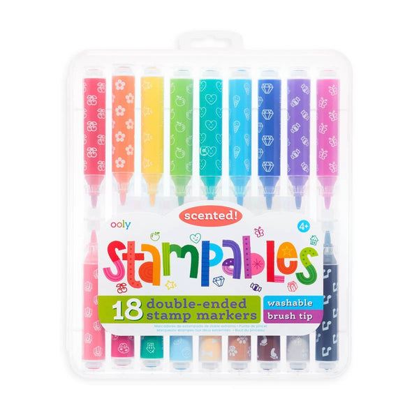 Stampables Double Ended Scented Markers- Set of 18