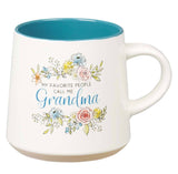 Grandma Ceramic Coffee Mug with Clay Dipped Base