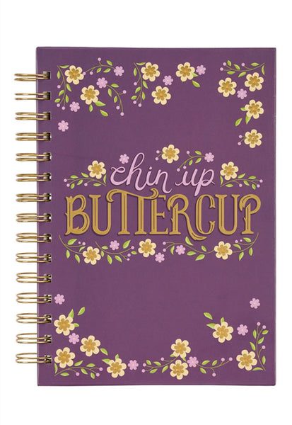 CHIN UP BUTTERCUP LARGE WIREBOUND JOURNAL