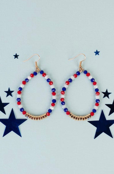 Red White and Blue Earrings