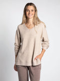 Thread and Supply ADELYNN TOP - Cappuccino Heather