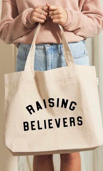Raising Believers Canvas Tote