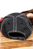 DISTRESSED BLACK 'BASEBALL MOM' САР