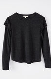 Girls Z Supply Luna Sparkle Ruffle Top
