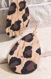 Cork Teardrop Earrings