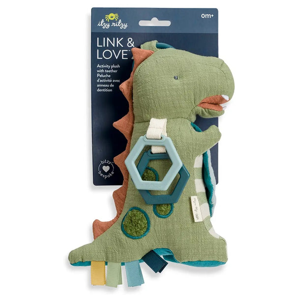 Link & Love™ Dino Activity Plush with Teether Toy