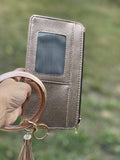 Key Ring Bangle with CC wallet zipper pocket
