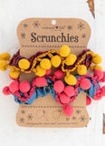 Large Pom Pom Scrunchie Set