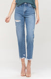 Vervet Emma Rendition Distressed Mom Jean