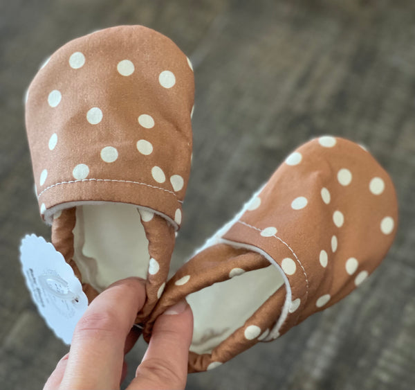 Polka Dot Handmade Baby Shoes