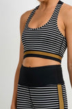 Striped Racerback Sports bra