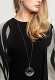 Multi Ring Pendant Necklace
