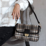 Elodie Plaid Gold Accent Crossbody