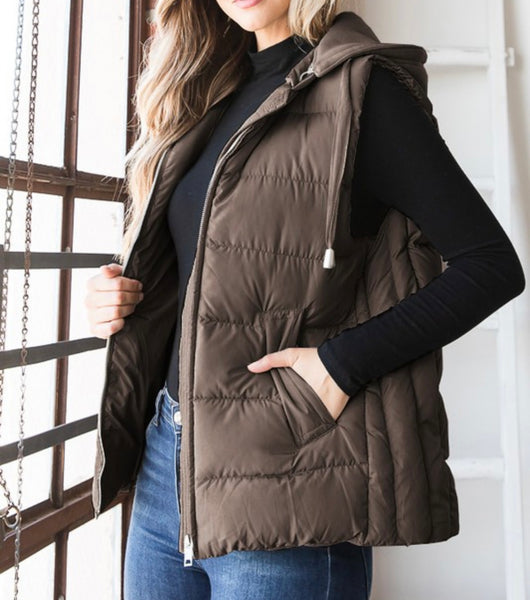 Hooded Puffer Vest