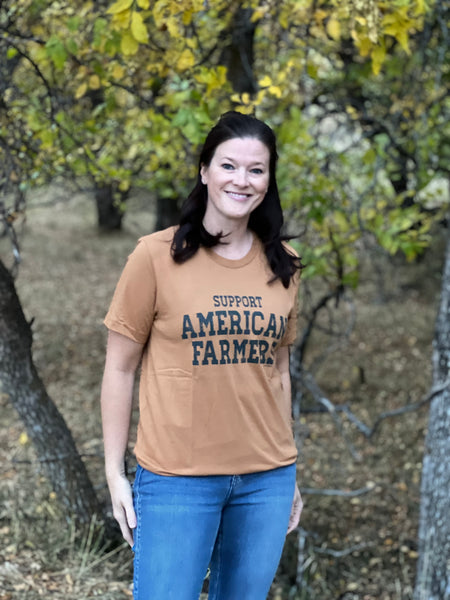 SUPPORT AMERICAN FARMERS Graphic Tee