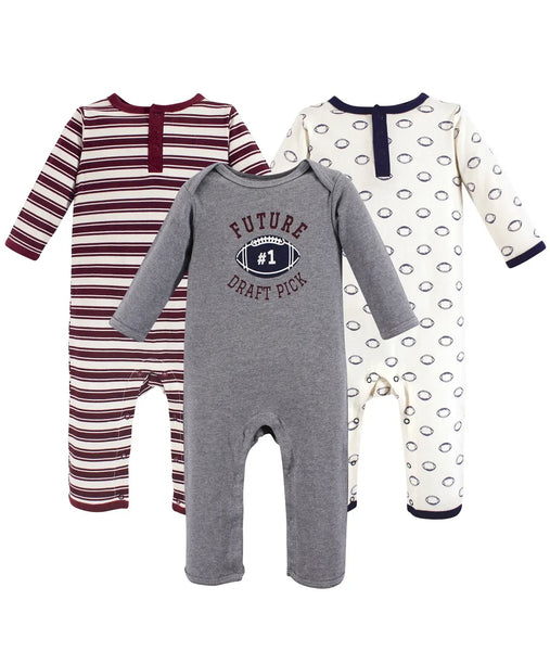 Hudson Baby Cotton Coveralls, Football