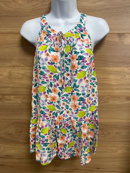 Anna Floral Halter Tank