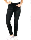 Classic Mid Rise Pull On Jeggings Black