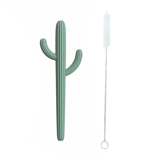 Cactus Silicone Teether / Straw  babies & kids