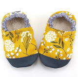Mustard Floral Scooter Booties
