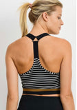 Striped Racerback Sports bra