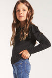 Girls Z Supply Luna Sparkle Ruffle Top