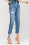 Vervet Emma Rendition Distressed Mom Jean