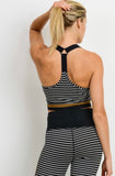Striped Racerback Sports bra