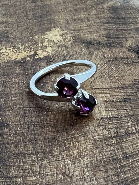 Amethyst Crystal Ring