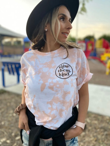 Raise them Kind - TyeDye tee - mama tee